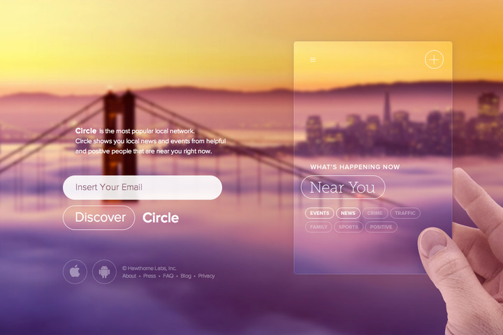 Circle APP website preview